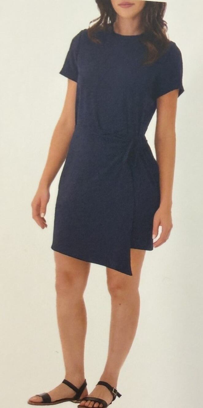 Threads 4 Thought womens Wrap Dress Size M Blue Casual Summer Dress